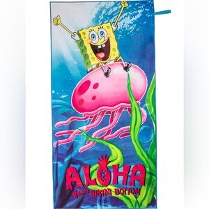 SpongeBob SquarePants Blue Beach Towel